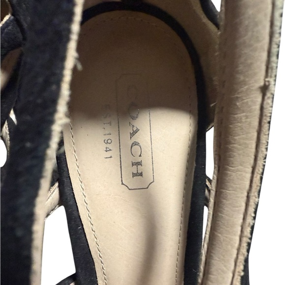 Coach Laila Suede black bow heels size 8 in excellent condition - Picture 4 of 7